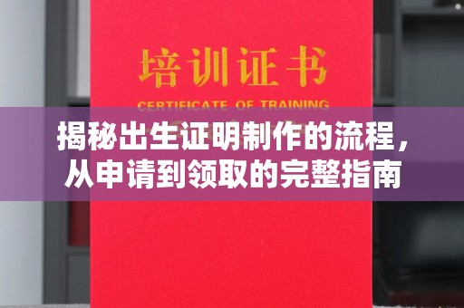 新郑揭秘出生证明制作的流程，从申请到领取的完整指南