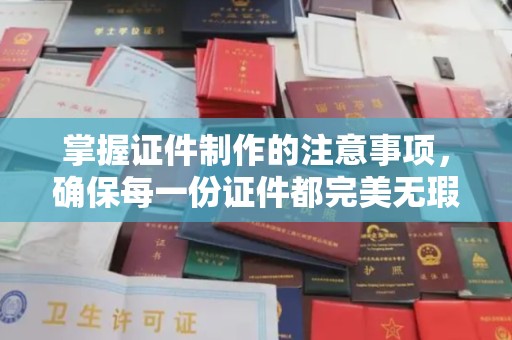新郑掌握证件制作的注意事项，确保每一份证件都完美无瑕