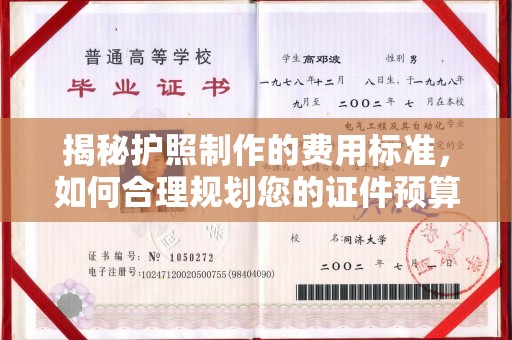 新郑揭秘护照制作的费用标准，如何合理规划您的证件预算