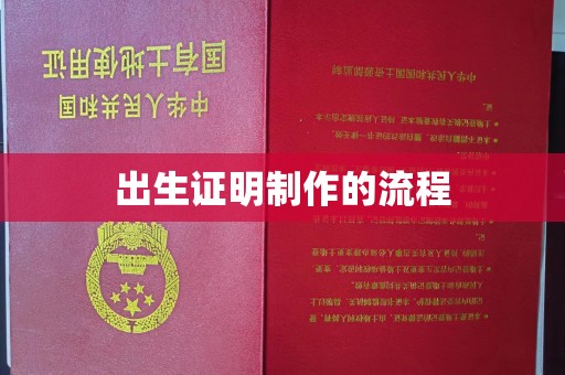 新郑出生证明制作的流程