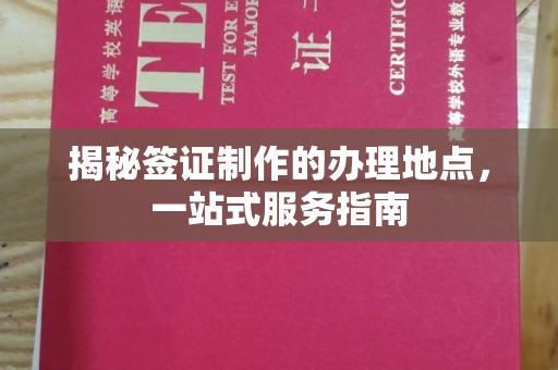 新郑揭秘签证制作的办理地点，一站式服务指南